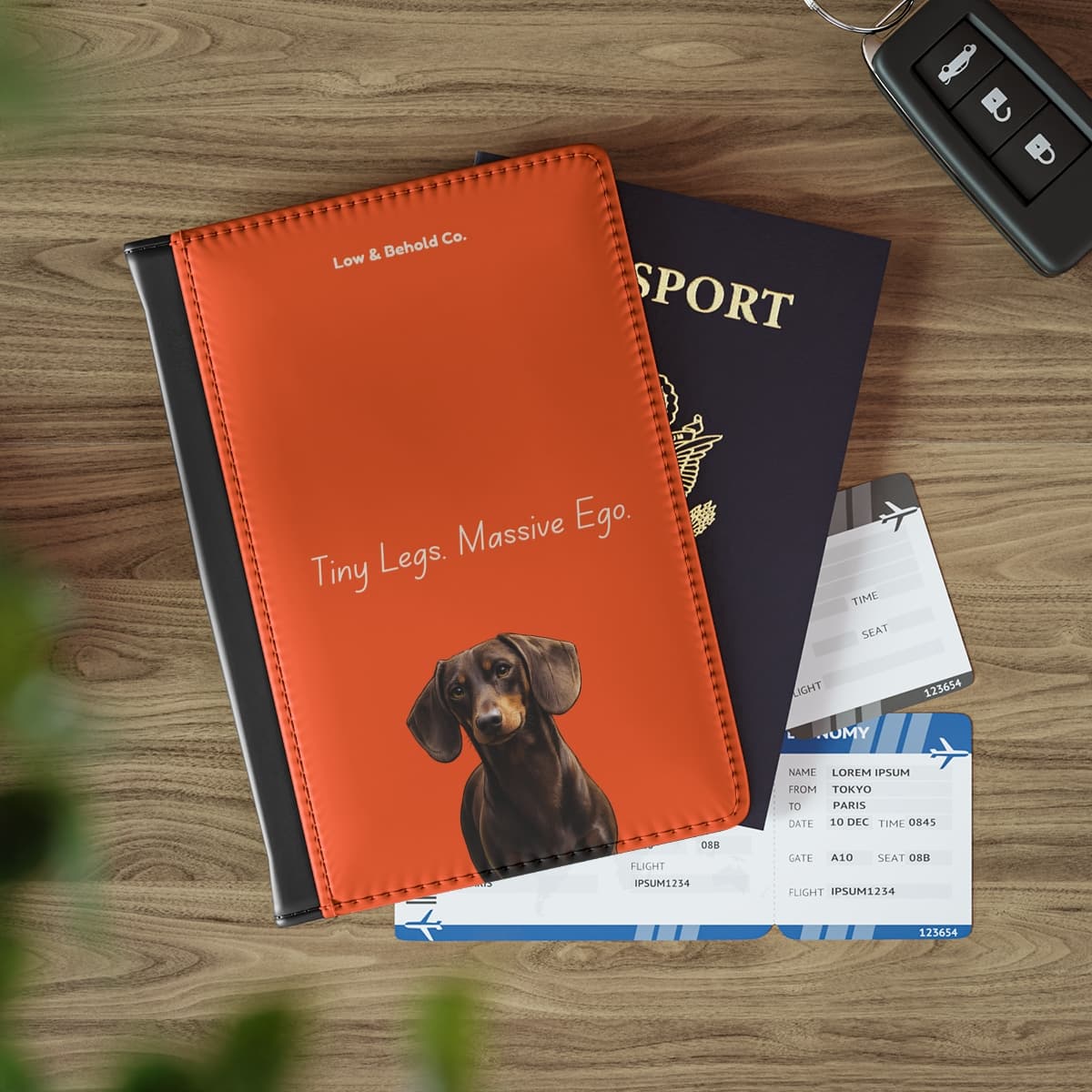 "Tiny Legs, Massive Ego" Passport Cover